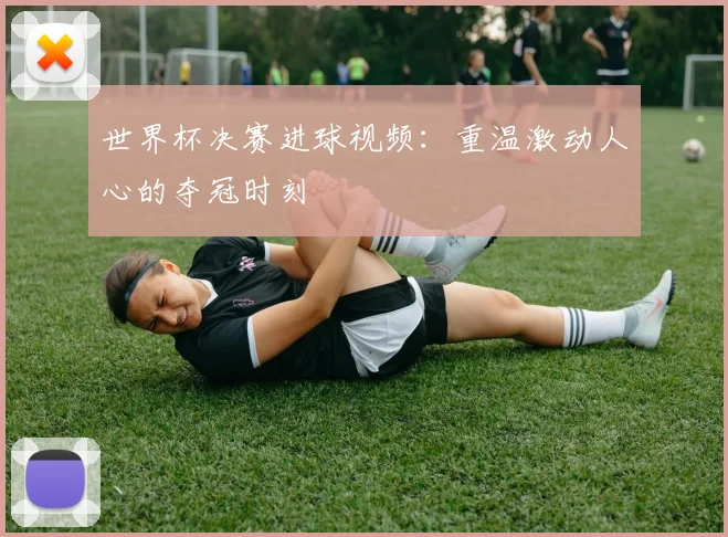 世界杯决赛进球视频:重温激动人心的夺冠时刻